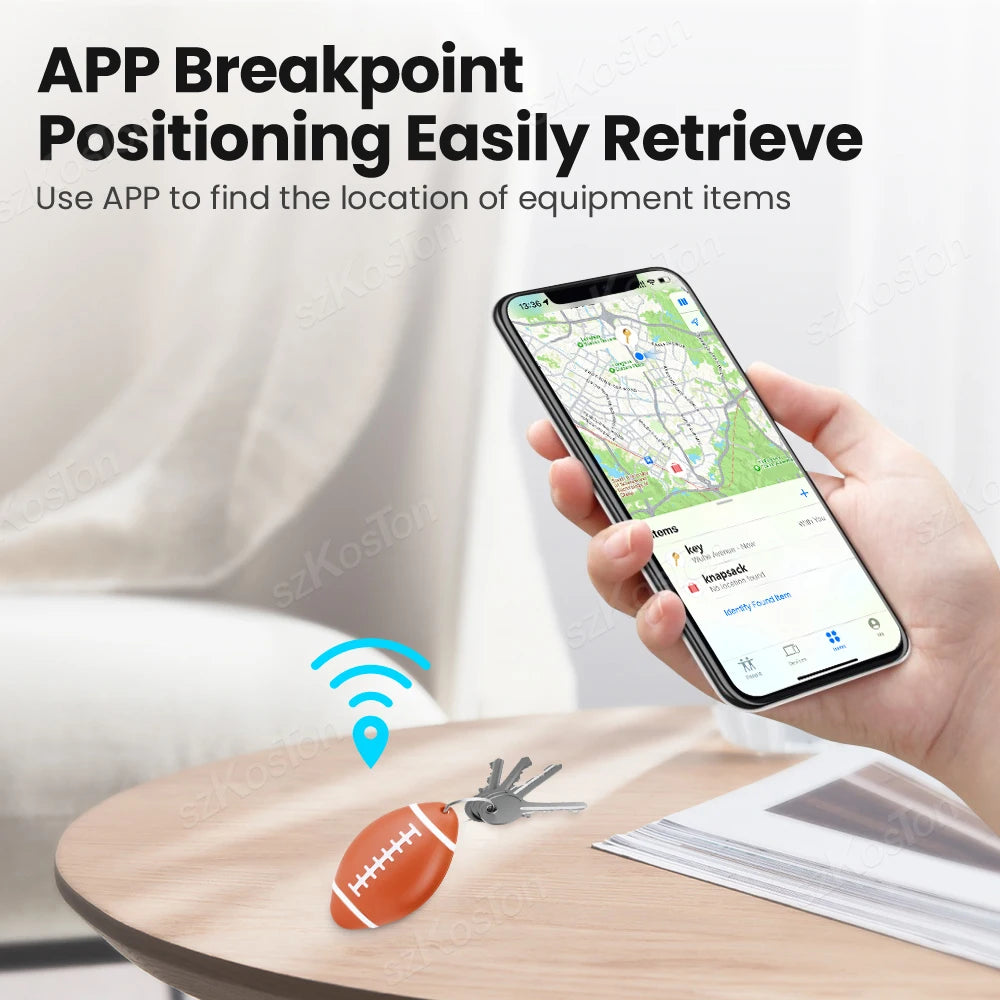 Mini traceur ballon de rugby bluetooth™