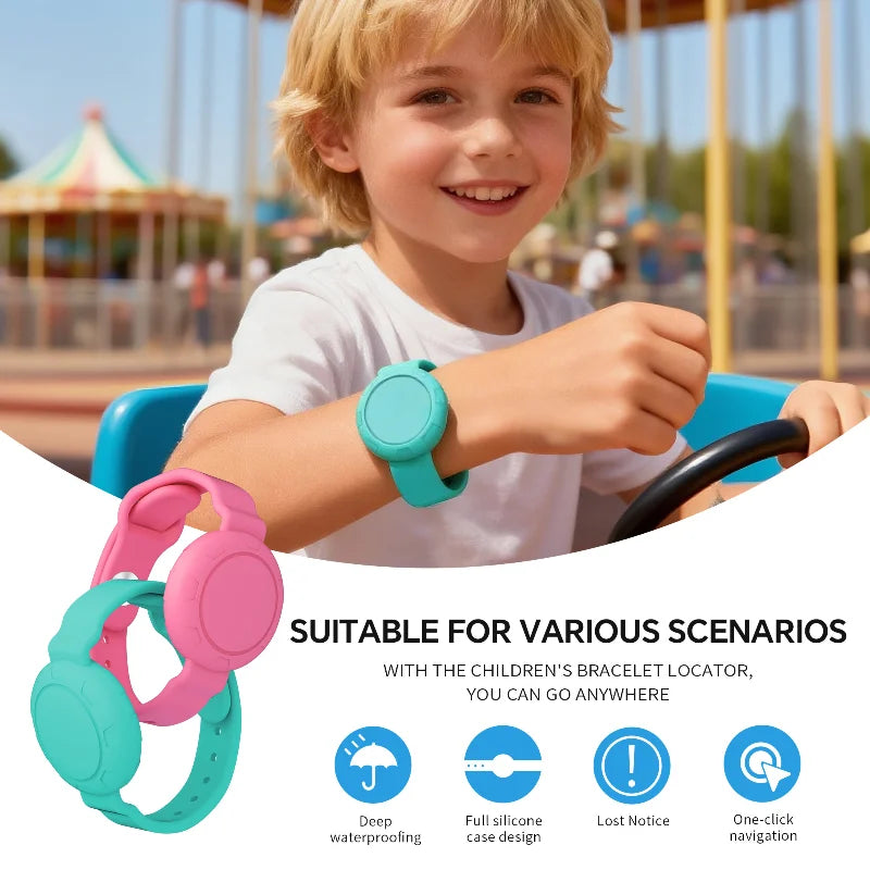 New Global Tracker Children's Wristband Waterproof Locator Suitable For Xiaomi Huawei Mobile Phones Android Systems Pet Tracking