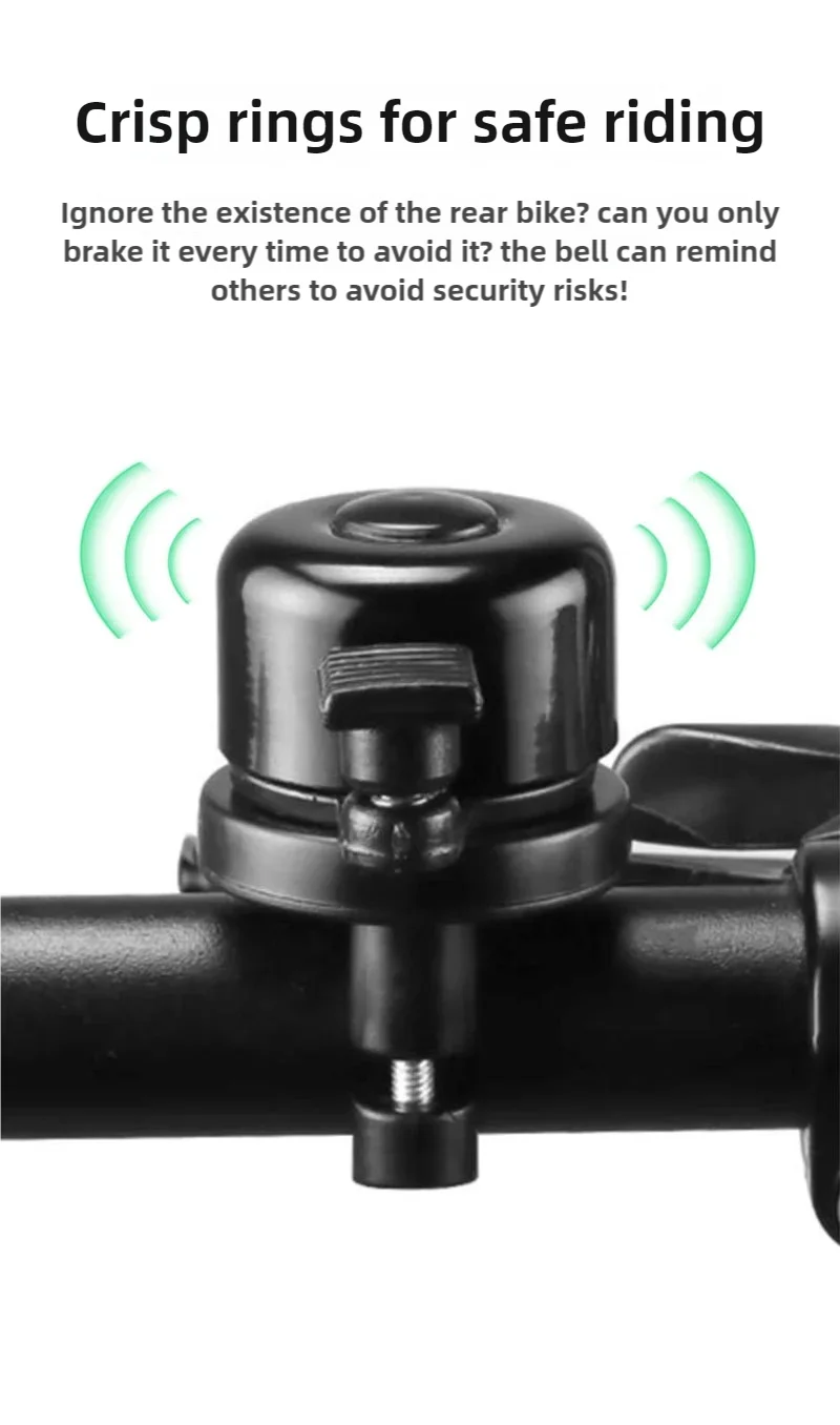 iOS Anti-Theft Locator Bicycle Bell Tracker Suitable for The Apple Find My Program Smart Bike Anti-loss Device Bell Model