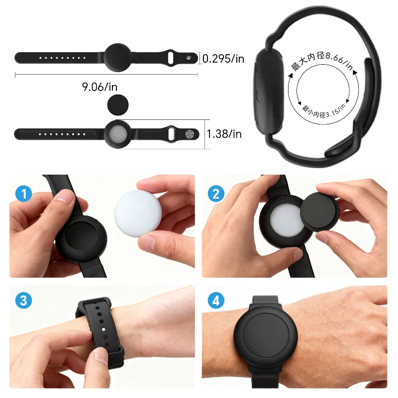 New Global Tracker Children's Wristband Waterproof Locator Suitable For Xiaomi Huawei Mobile Phones Android Systems Pet Tracking