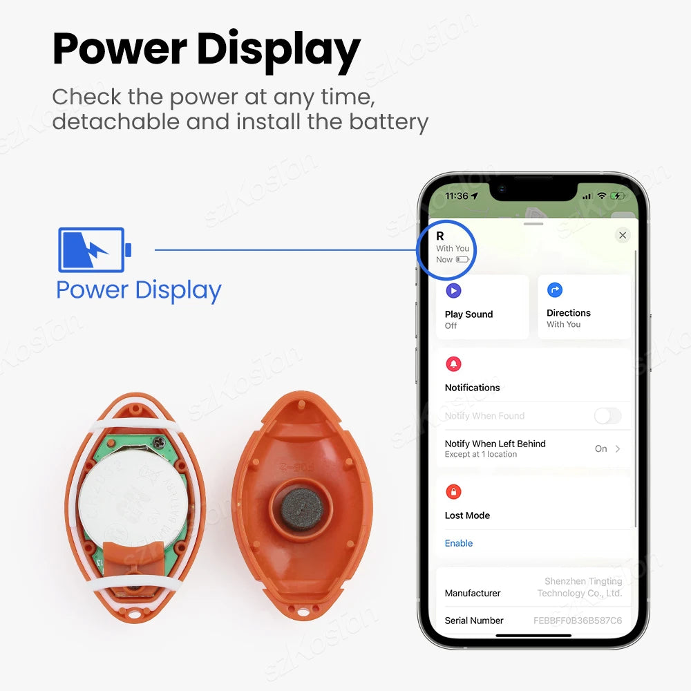 Mini traceur ballon de rugby bluetooth™