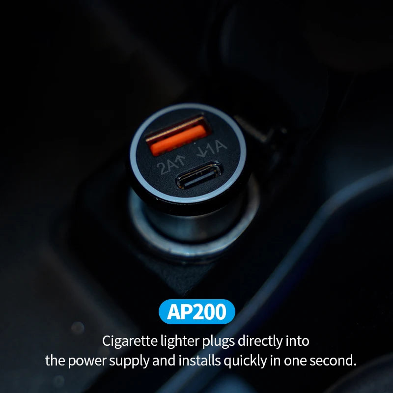 Car Charge GPS Locator Tracker 20W USB Phone Charger Fast Charging Type C QC3.0 With iPhone Find My Apple Official App